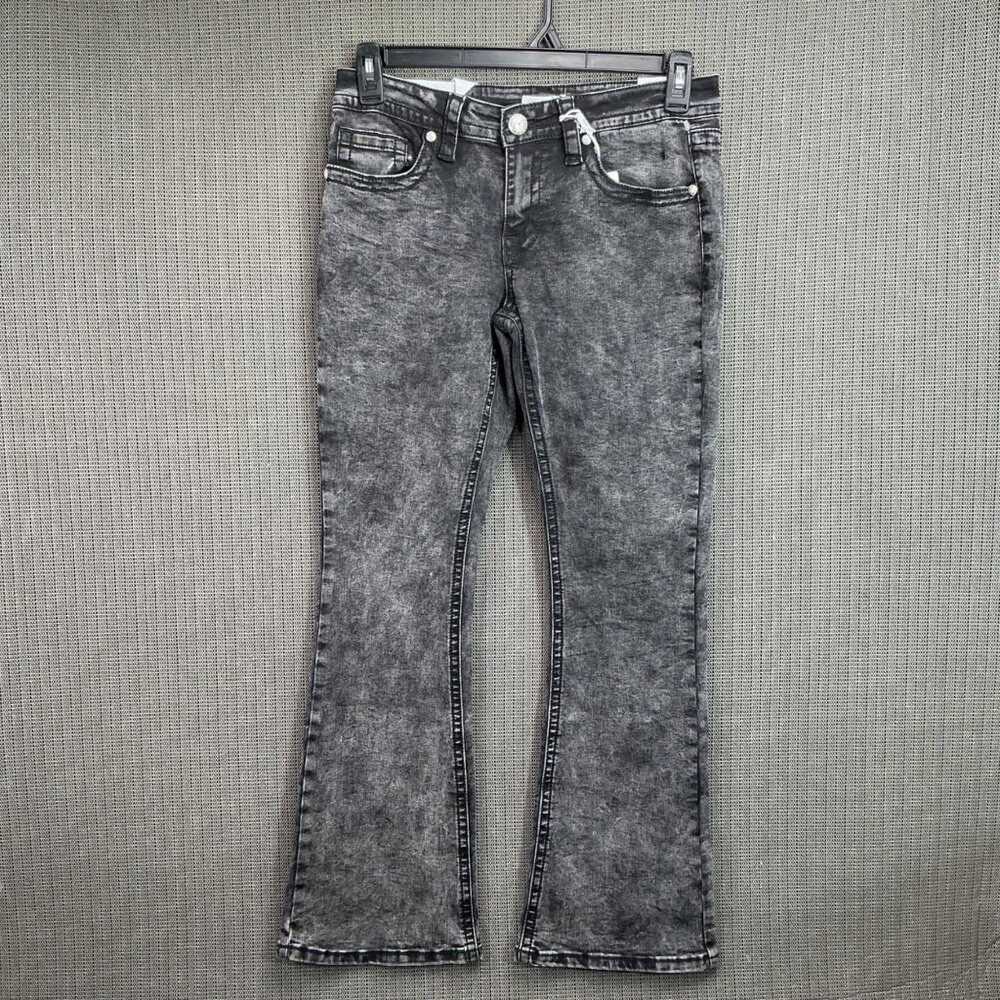 Fire & Rain Womens Size 1Black Low-Rise Comfort Denim Bootcut Jeans